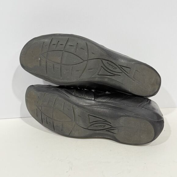 Womens 8.5 M Clarks Artisan Kessa Alcove 26102319 Black Leather Slip On Loafers - Picture 6 of 16